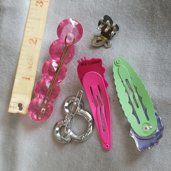 DISNEY, My little KITTY 5 mixed hair decoration barrettes and clips - Picture 3 of 3